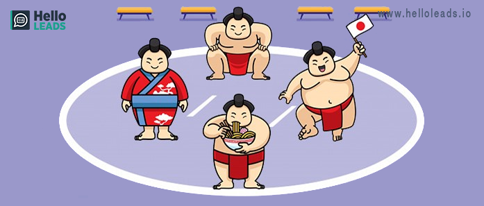 Sumo wrestlers.