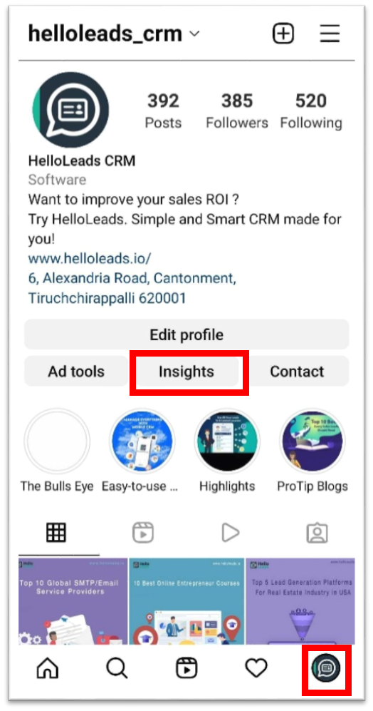 How to Use Instagram Insights | HelloLeads CRM Blogs