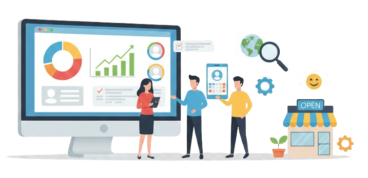 Mobile-first CRM - Professional managing business on the go with HelloLeads mobile app