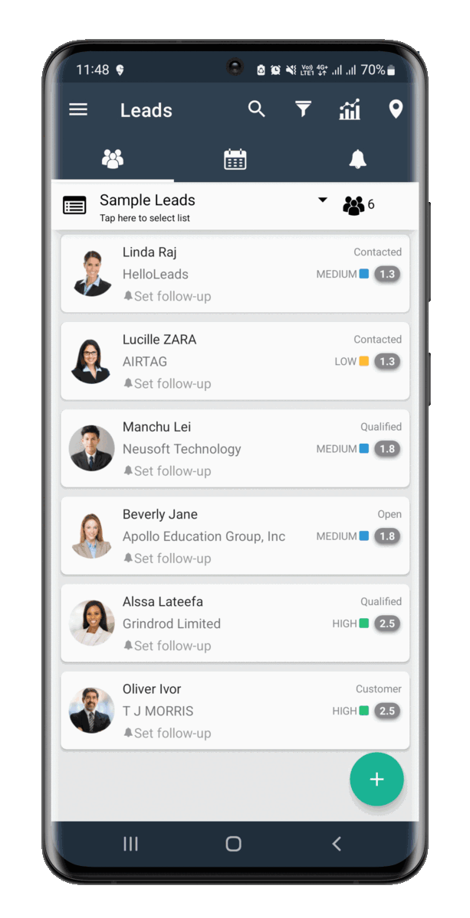 All leads in one place