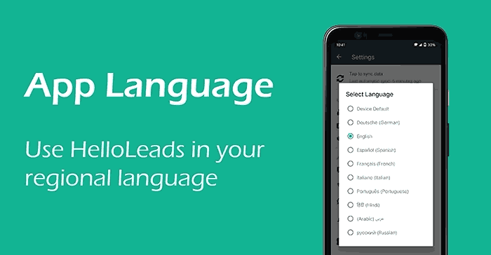 Change language
