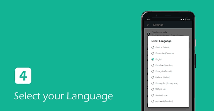 Change language