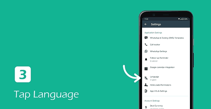 Change language