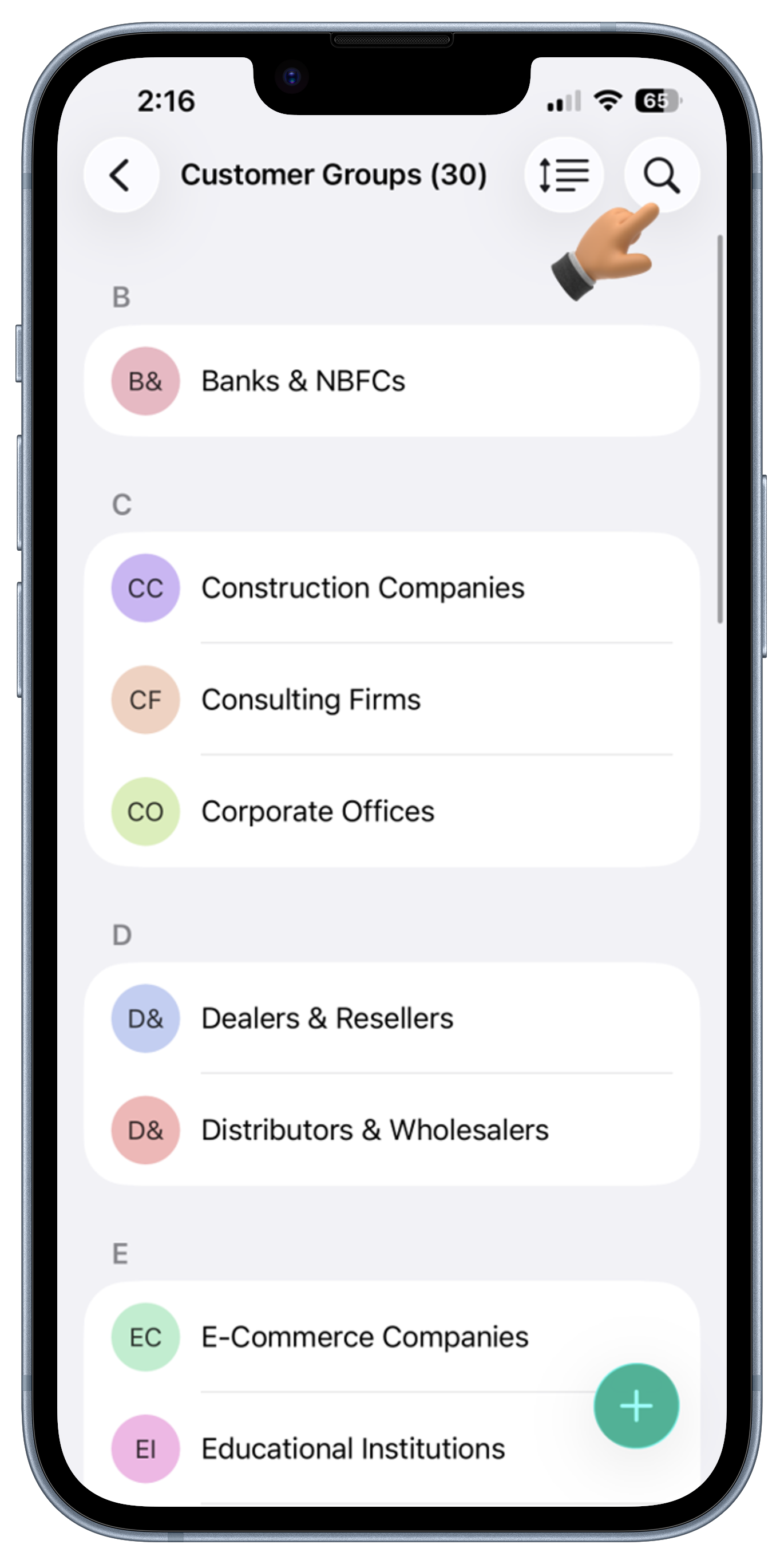 Leads Screen View 2
