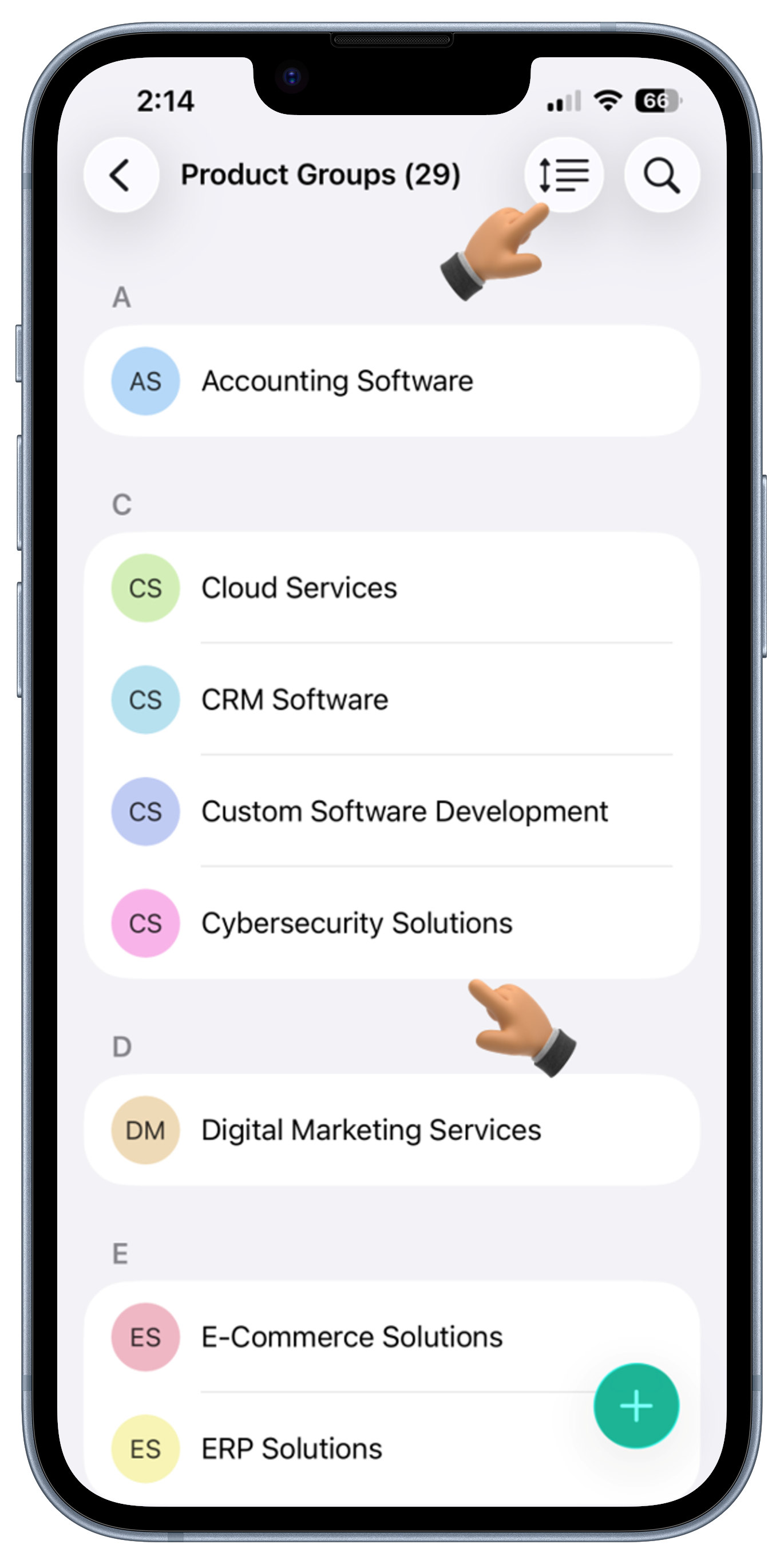 Leads Screen View 2