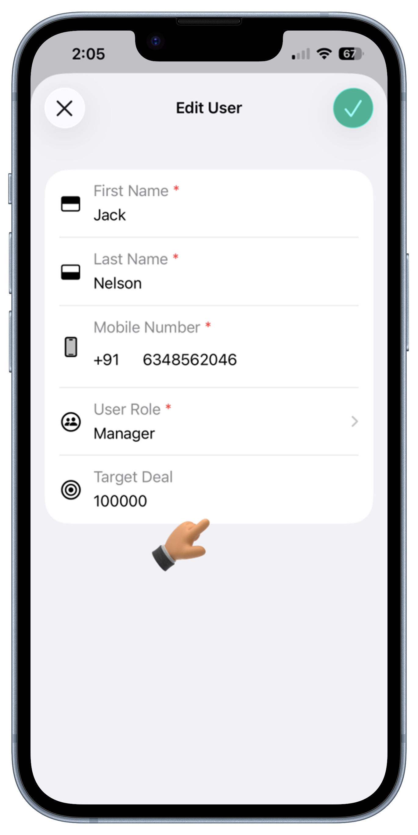 Leads Screen View 2