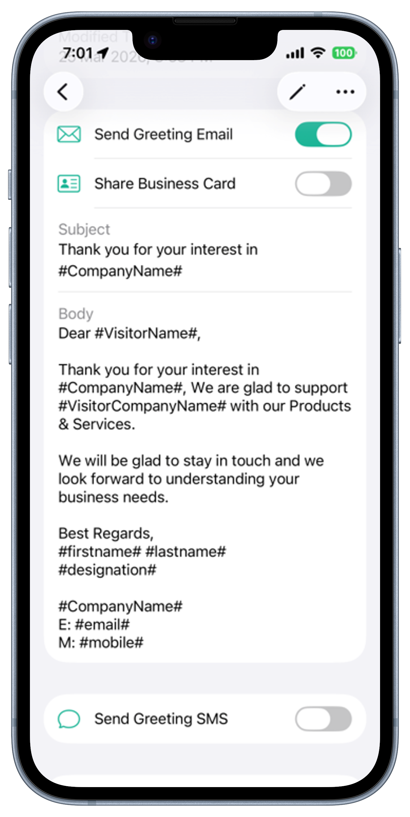 Leads Screen View 2