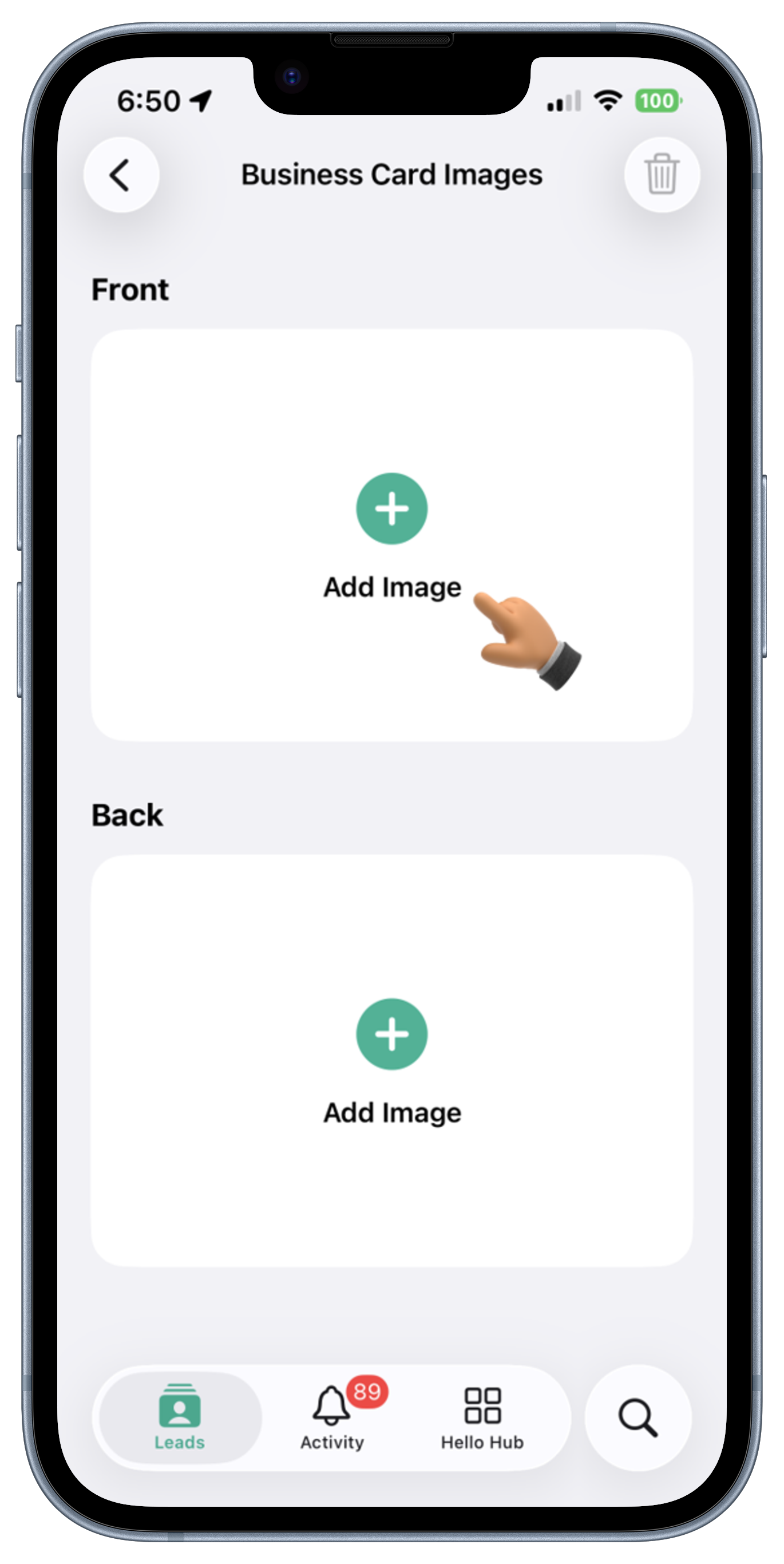 Leads Screen View 2